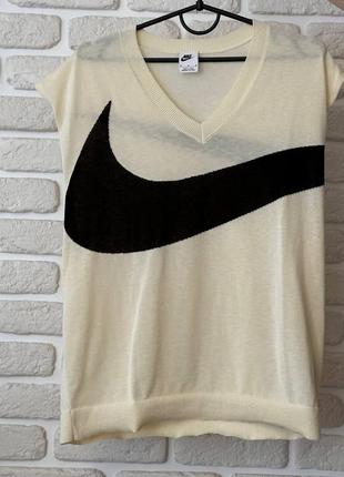 Майка nike swoosh white