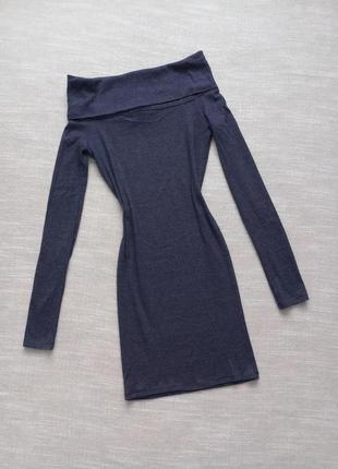 Трендове актуальне плаття на плечі zara рубчик полоска