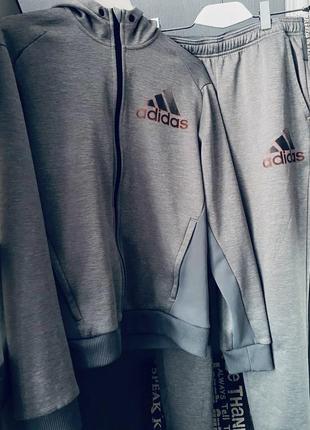 Фірмовий спортивний костюм adidas original сірого кольору