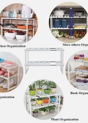 Багатофункціональний органайзер для зберігання під мийкою на кухню стелаж під техніку...