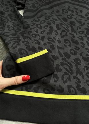 Женская кофта лонгслив в рубчик sweaty betty лего леопардовая для бега занятий спортом3 фото