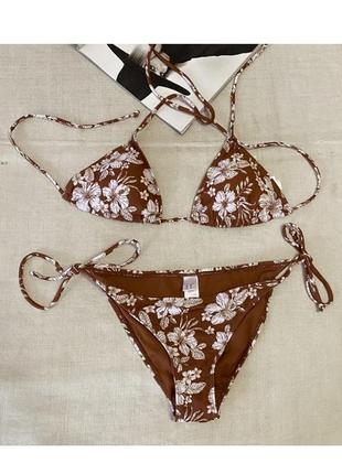 Primark крутий роздільний купальник на зав‘язки як новий (н