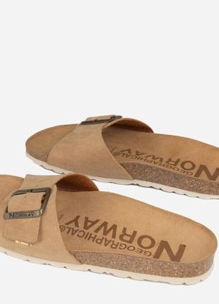 Жіночі шльопанці geographical norway sandalia plana gnw20410-33 норкові