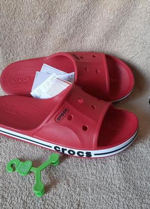 Шльопанці crocs bayaband slide  w9m11 42-43 27.5 см крокси фліпи сланці