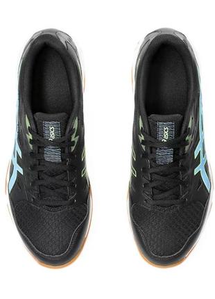 Мужские кроссовки для сквоша asics gel-rocket 11 черный голубой 40.5 (1071a091-003 40.5)5 фото