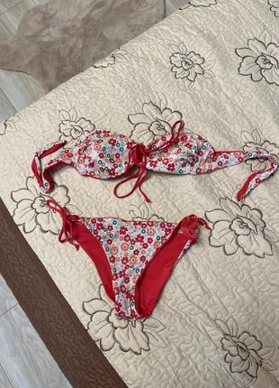 Купальник 👙 раздельный двухсторонний классный стильный практичный