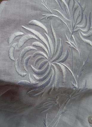 Классная укороченная рубашка с вышивкой7 фото