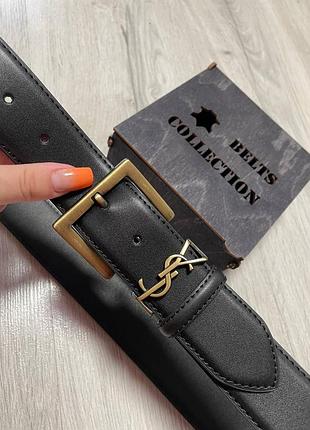 Ремень пояс женский кожаный + коробка 🎁 в стиле ysl / ремінь пояс жіночий в стилі ysl