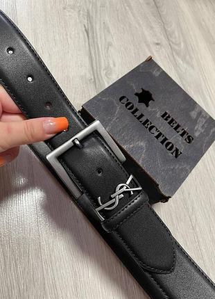 Ремень пояс женский кожаный + коробка 🎁 в стиле ysl / ремінь пояс жіночий в стилі ysl