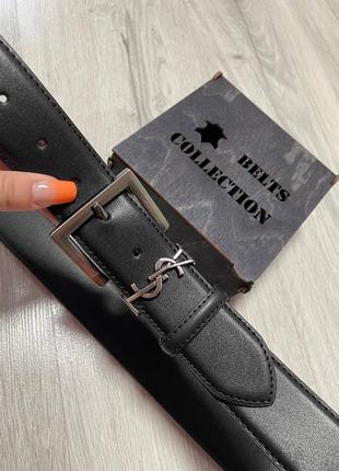 Ремень пояс женский кожаный + коробка 🎁 в стиле ysl / ремінь пояс жіночий в стилі ysl