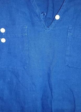 Классная льняная туника, рубашка m&s uk 18