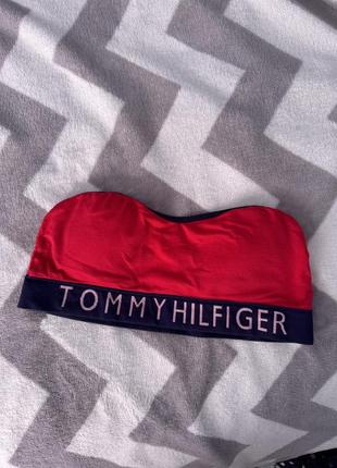 Топ без бретелей tommy hilfiger