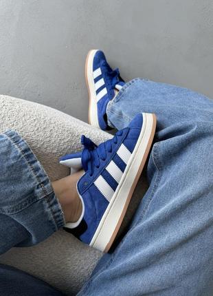 Adidas campus 00s blue/white5 фото