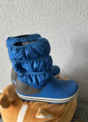 crocs crocband winter boot k bright cobalt light grey relaxed fit 206550 4jw c11 28 29 1550 c 166944153