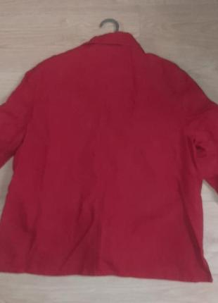 Жакет пиджак летний женский оверсайз свободный крой натуральный лен фирменный большой размер2 фото