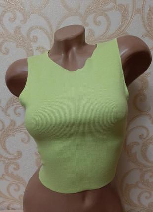 Укороченная маечка, топ кроп zara