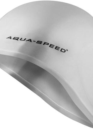 Шапка для плавання aqua speed ear cap 5875 (128-26) сріблястий (5908217658753)1 фото