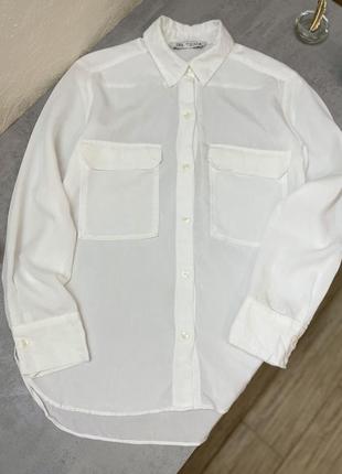 Белая блуза от zara