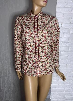 Рубашка блуза в цветочный принт mona, xl-xxl