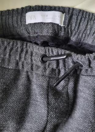 Zara брюки на резинке джоггеры для мальчика 128 см6 фото