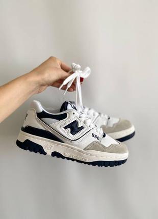 Женские кроссовки new balance 550 white black