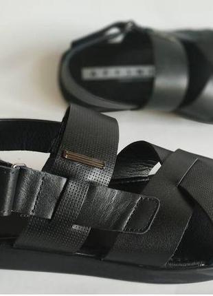 Сандалії affinity шкіряні чорні 42р