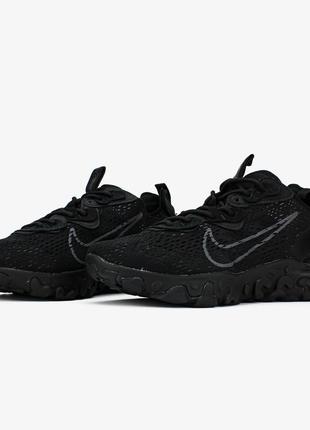 Кроссовки nike react vision "black"