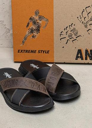 Мужские летние шлепанцы сланцы высокого качества весна лето босоножки сандалии4 фото