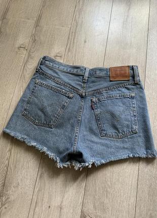 Levi's premium 501 оригинальные джинсовые шорты высокая посадка 6