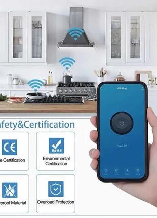 20a eu умная розетка wifi smart plug alexa google home tuya app5 фото