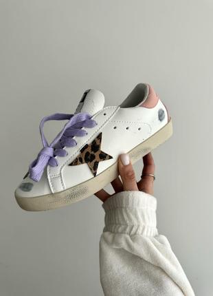 Жіночі кеди golden goose  leopard star / голден гус суперстар / жіноче демісезонні літні кросівки1 фото