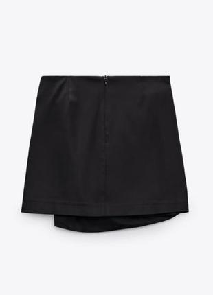 Стильна сатинова юбка.zara.(m)2 фото