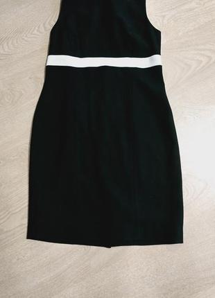 Чорна сукня з білою смужкою 👗👠