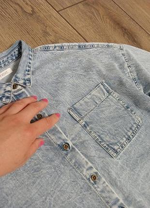 Next джинсов рубашка оверсайз 2