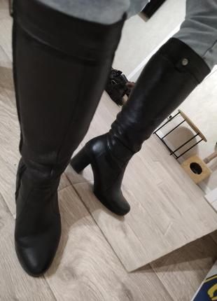 Зимові шкіряні чоботи