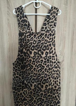 Эффектный леопардовый сарафанчик