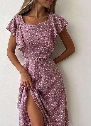 5️⃣5️⃣0️&lt;unk&gt; грн супер цена платье женская миди легкое в цветочный принт