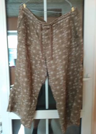 Бриджи леновые