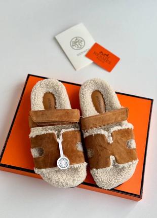Тапочки в стиле hermes