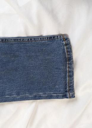 Голубые джинсы от pull and bear, прямые джинсы7 фото