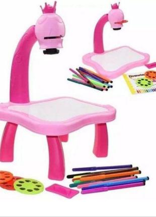 Дитячий стіл проектор для малювання з підсвічуванням для дівчинки3 фото