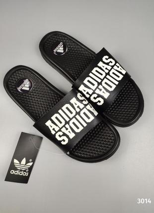 Шльопанці adidas double чорні масажні1 фото