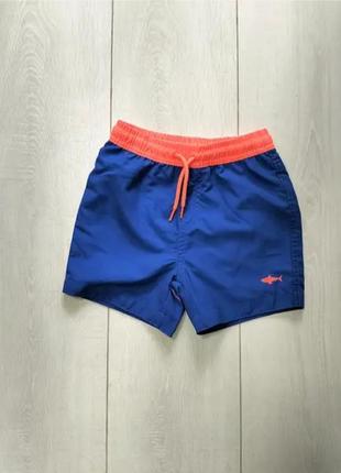 Шорты пляжные с сеткой ярко-синие primark 104, 110, 116, 122см