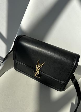 👜saint laurent solferino large black/gold