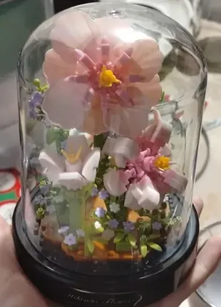 (202) конструкторы, горшки для цветов, цветы гибискуса, подсолнухи, игрушки, совместимые с лего