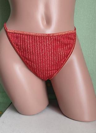 Труси трусики червоні жіночі труси стрінги l 40