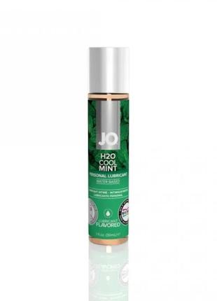 Смазка на водной основе system jo h2o - cool mint (30 мл) без сахара, растительный глицерин
