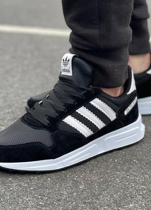 Мужские черные кроссовки adidas адидас