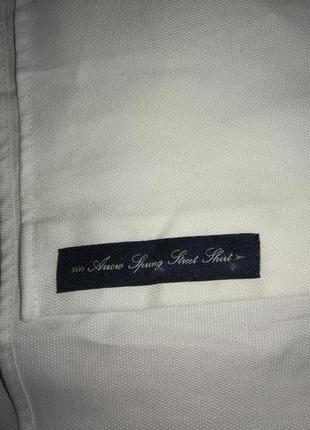 Рубашка итальянская белая arrow,slim fit,размер xl,стан новой5 фото