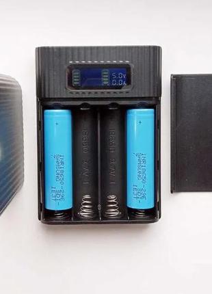 Корпус повербанка power bank на 4 акб 18650 захист, амперметр, ліхтарик